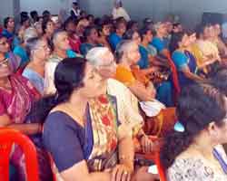 Women audience in the hall